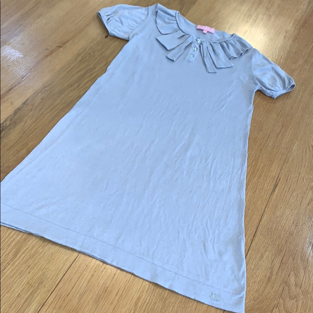 ESCADA ~ Ruffle Neck Kids Knit Dress 👗 Size 9-11